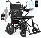 Electric Wheelchairs for Adults，Lightweight Foldable