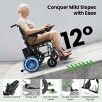Electric Wheelchairs for Adults，Lightweight Foldable