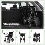 Electric Wheelchairs for Adults，Lightweight Foldable
